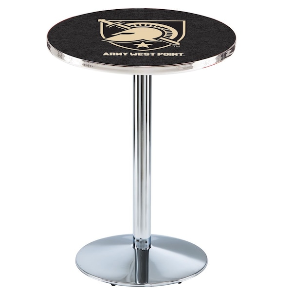 42" Chrome US Military Academy ARMY Pub Table